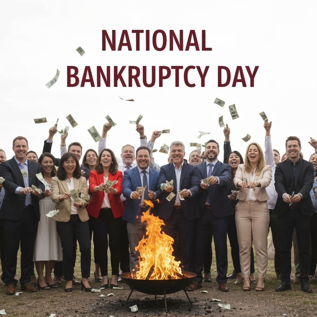National Bankruptcy Day: Bills Burned in Celebration
