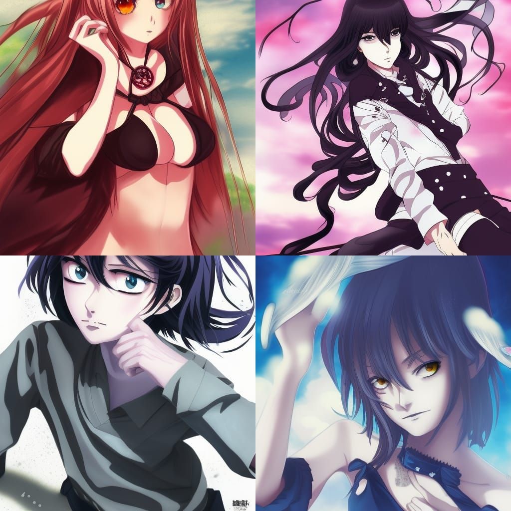 Anime Character Illustration in Manga Style