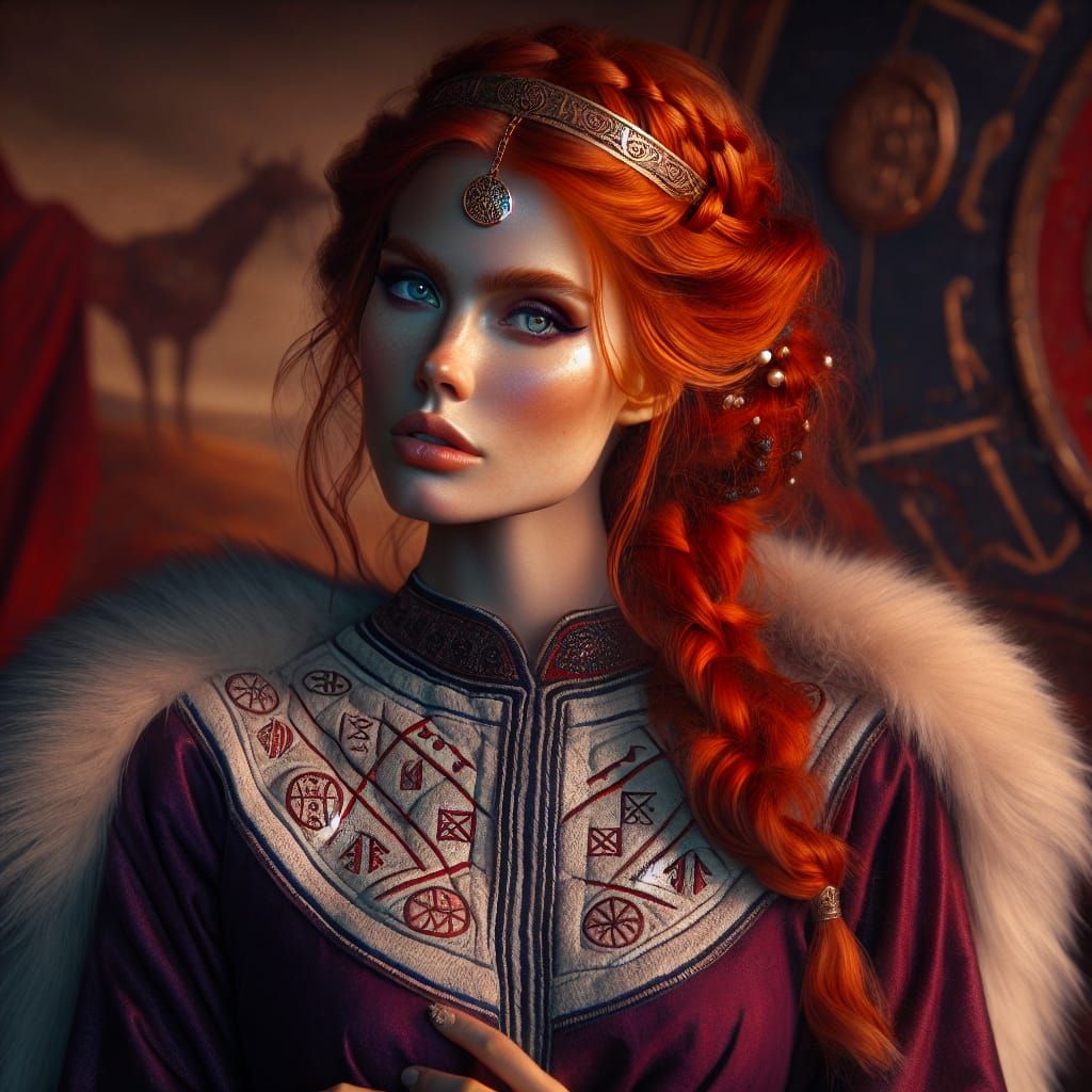 Viking Goddess Hlin Comforts Grieving Souls