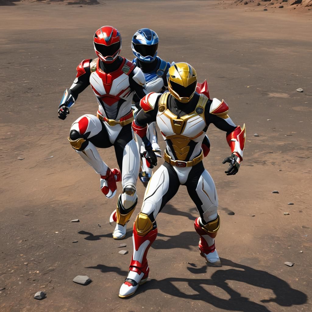 Black Space Ranger in Detailed 3D Rendering