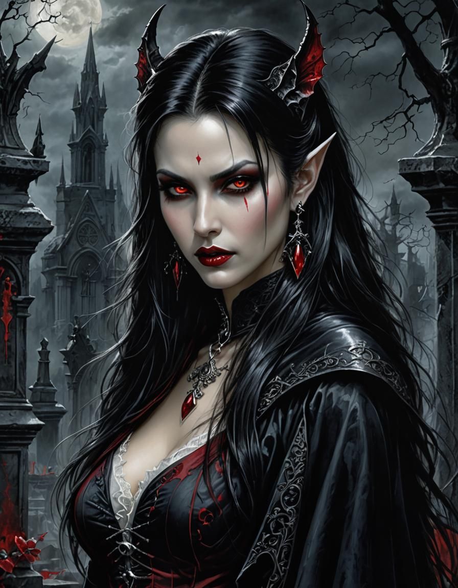 Luis Royo Inspired Vampire Portrait