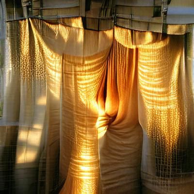 Golden Sunlight Illuminates a Simple Scene