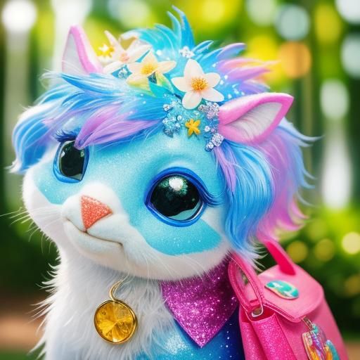 Magical Pegasus Snack Bag in Whimsical Forest