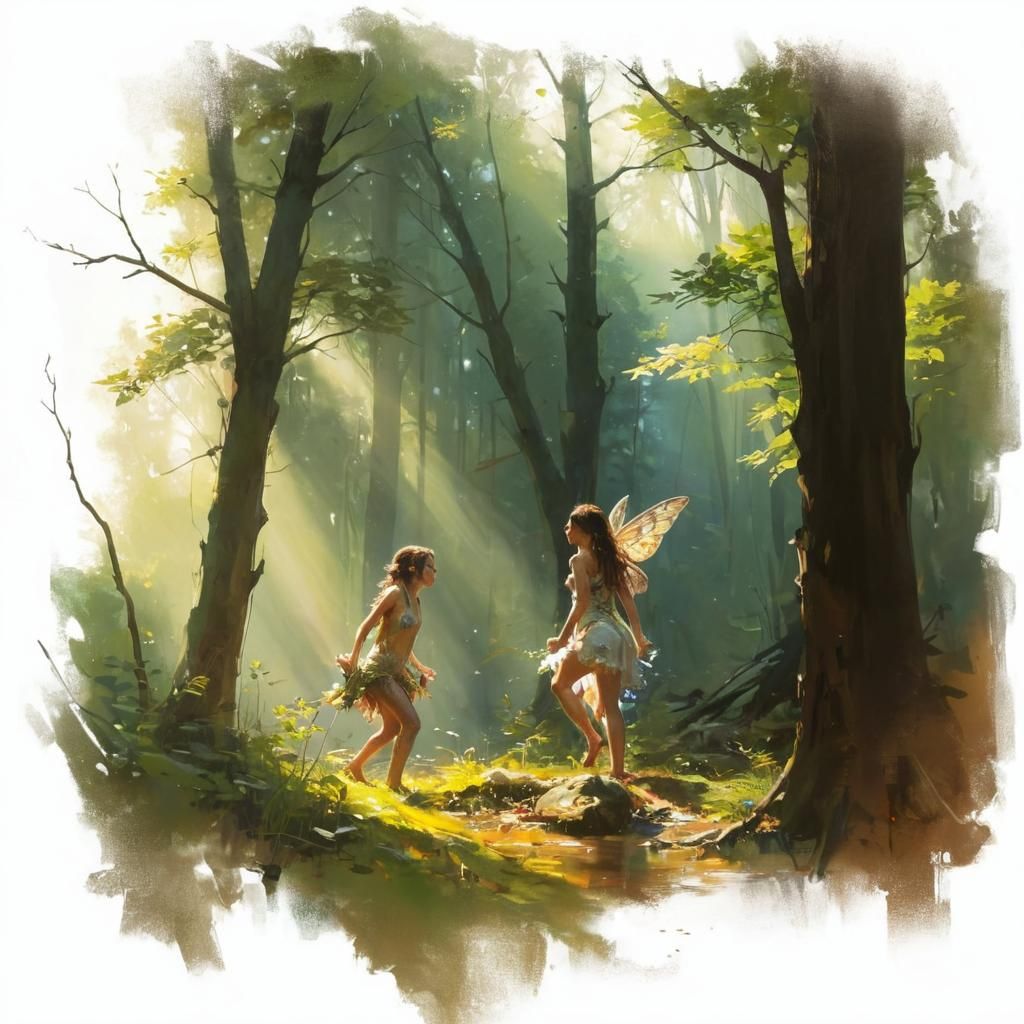 Forest_nymph painting_in\sunlight; Michael Garmash_Daniel F ...