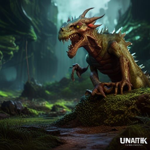 Zombified Dragon in Cinematic 3D Render