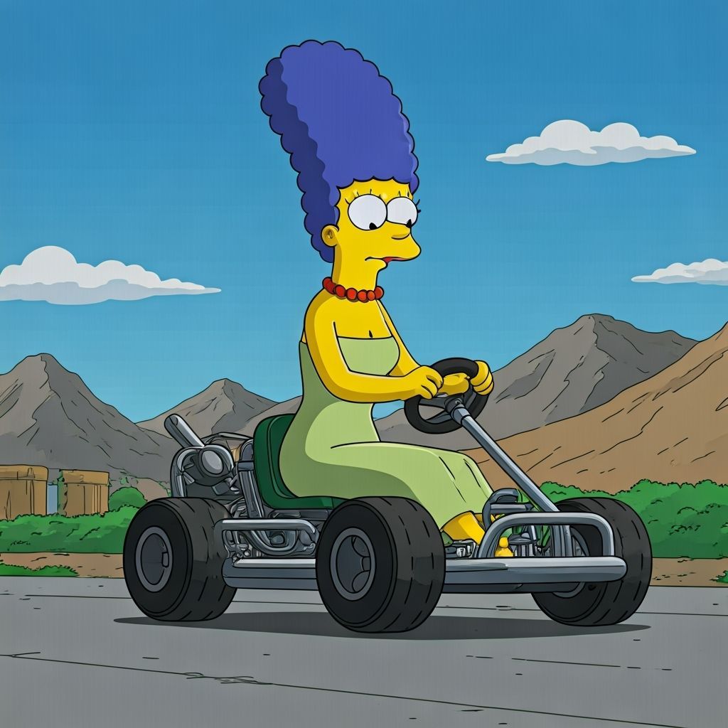 Marge Simpson "Slow 'n steady wins the race"