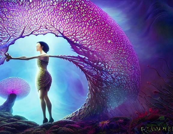 Surreal Brain Network with Fractal Elements