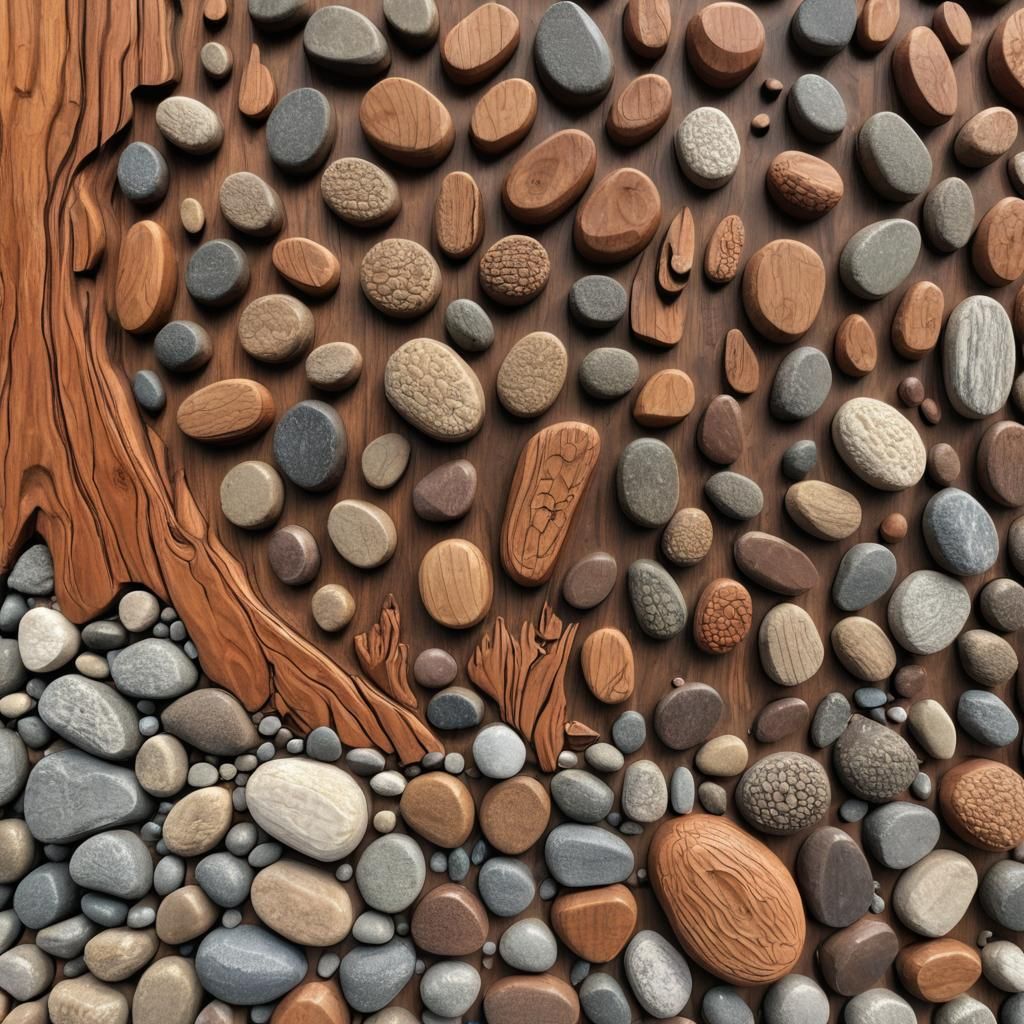 Redwood Carving of Oregon Pebble Beaches