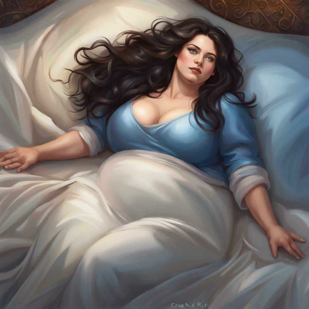 Goddess Portrait in Hyperdetailed Art Nouveau Style