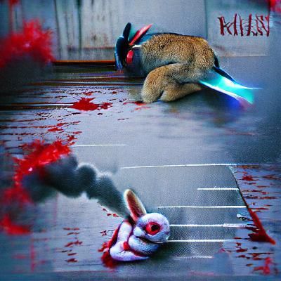 Menacing Killer Rabbit in Photorealistic Detail