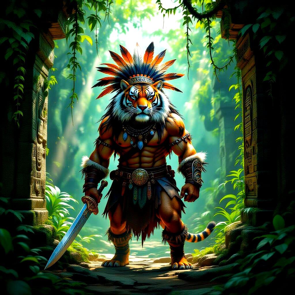 Jungle Temple Guardian: Sabre-Toothed Tiger