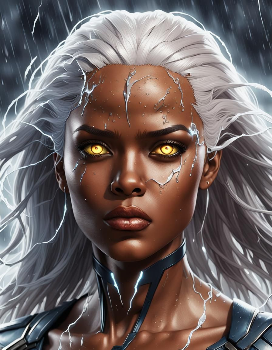 Storm of X-Men: Digital Art Portrait