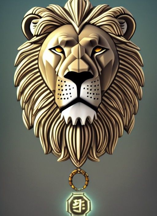 AI Generated Lion God Image