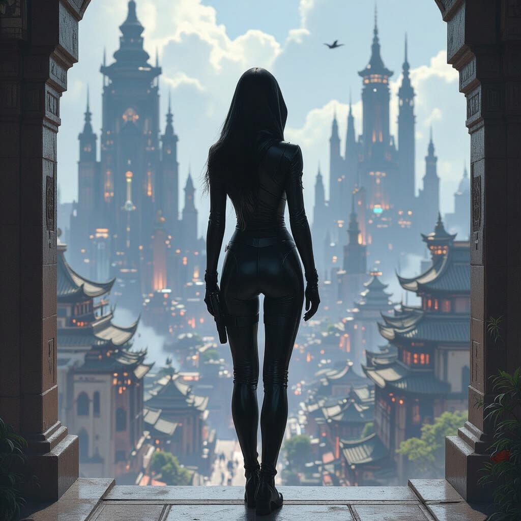 Assassin Spy at Edge of Mystical City