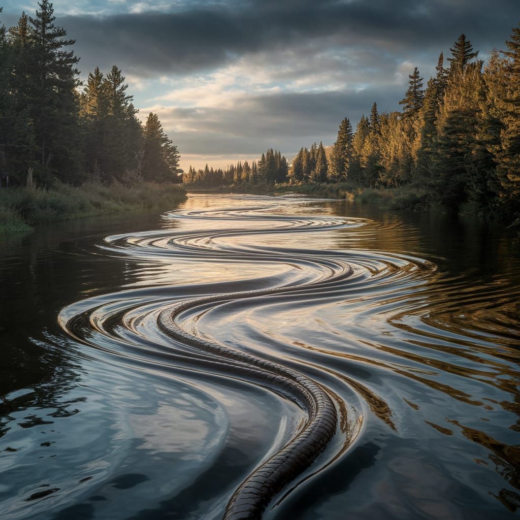 A long, flowing river