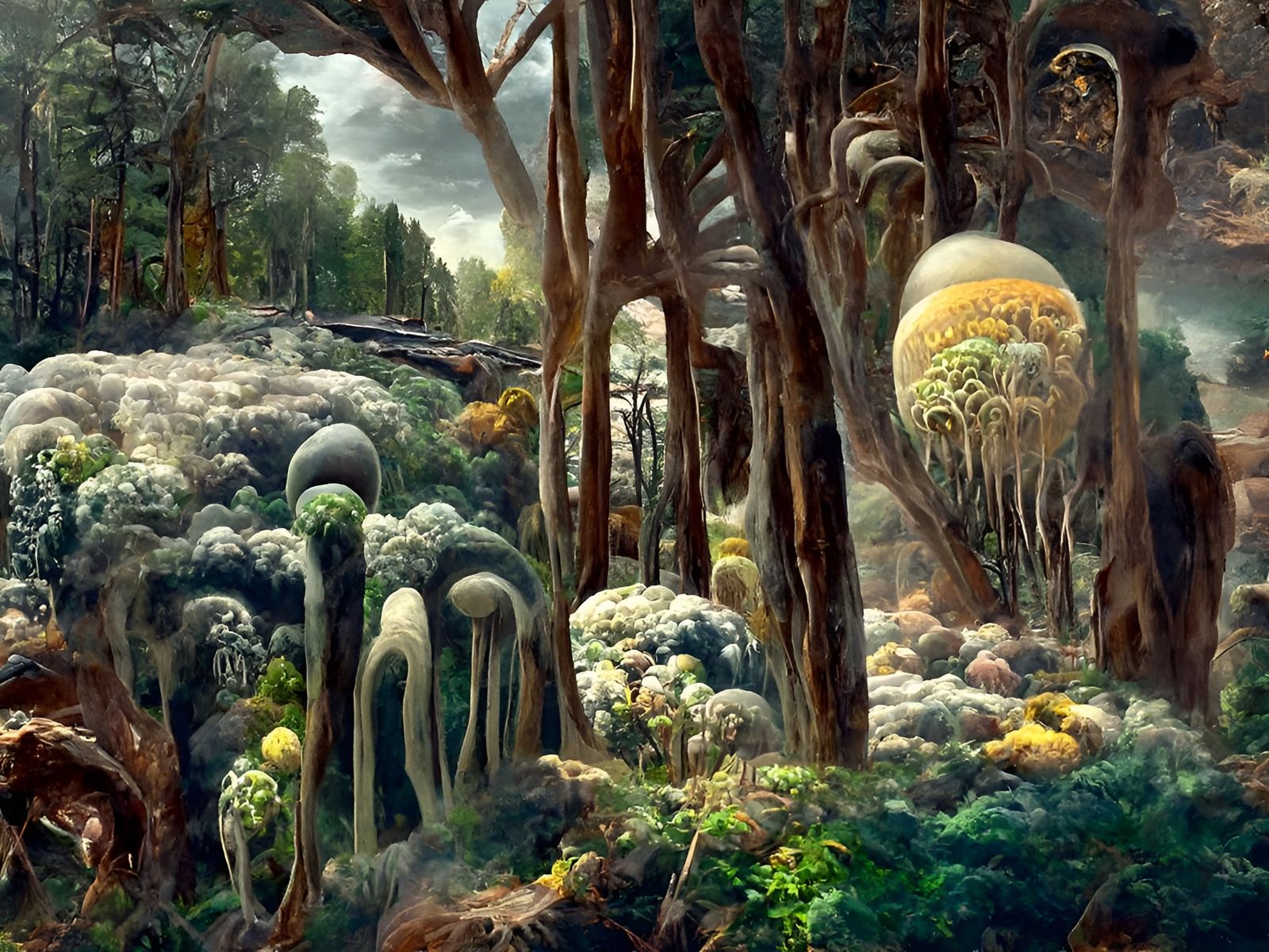 Mind-Blowing Liminal Landscape in Detailed Digital Painting ...