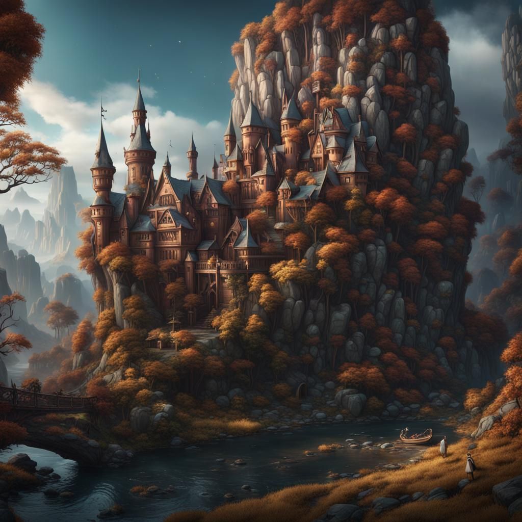 Alice in Wonderland: The Mad Hatter, Detailed Matte Painting