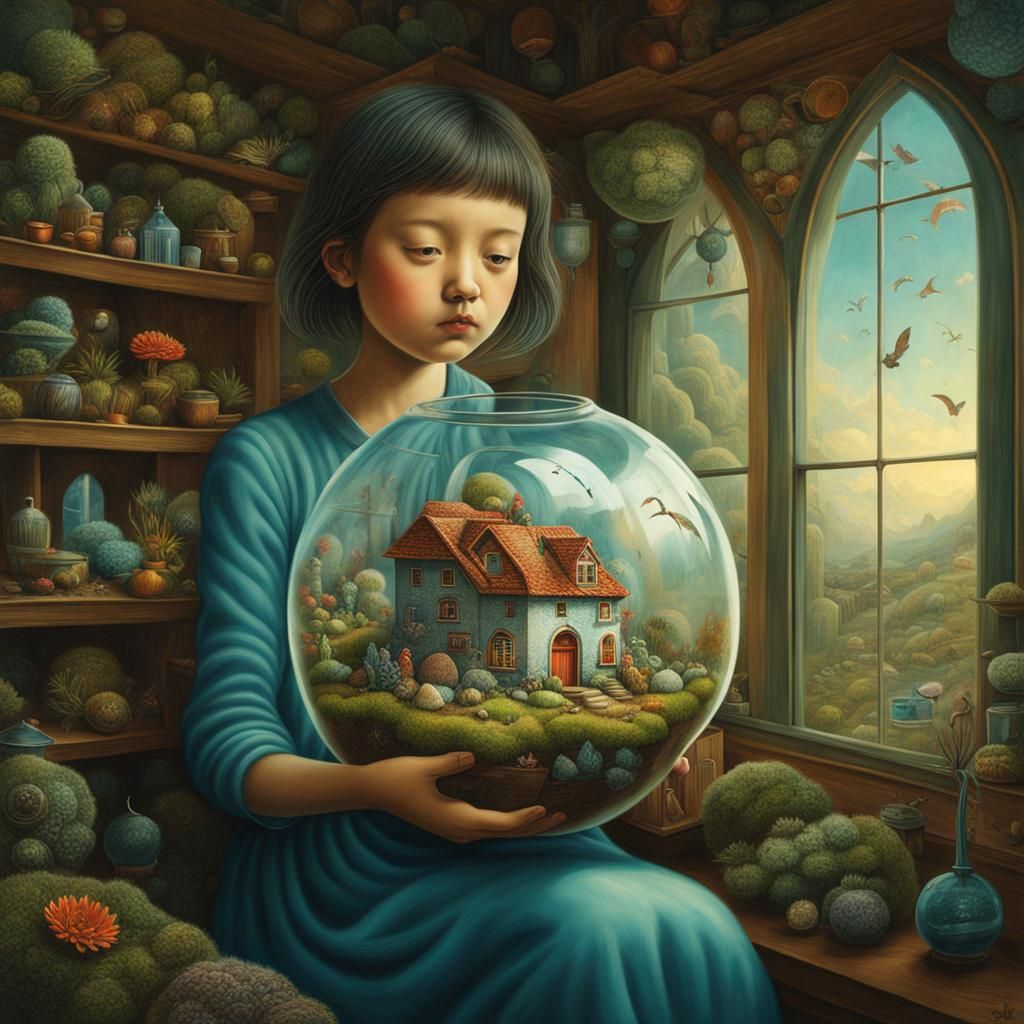 my fantasy terrrarium world