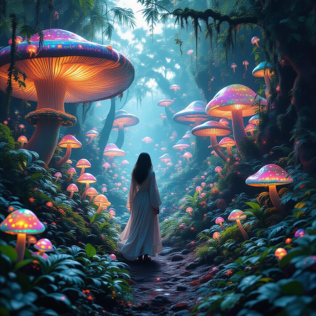 Quantum Foam Mother Nature in Naturepunk Fantasy Art