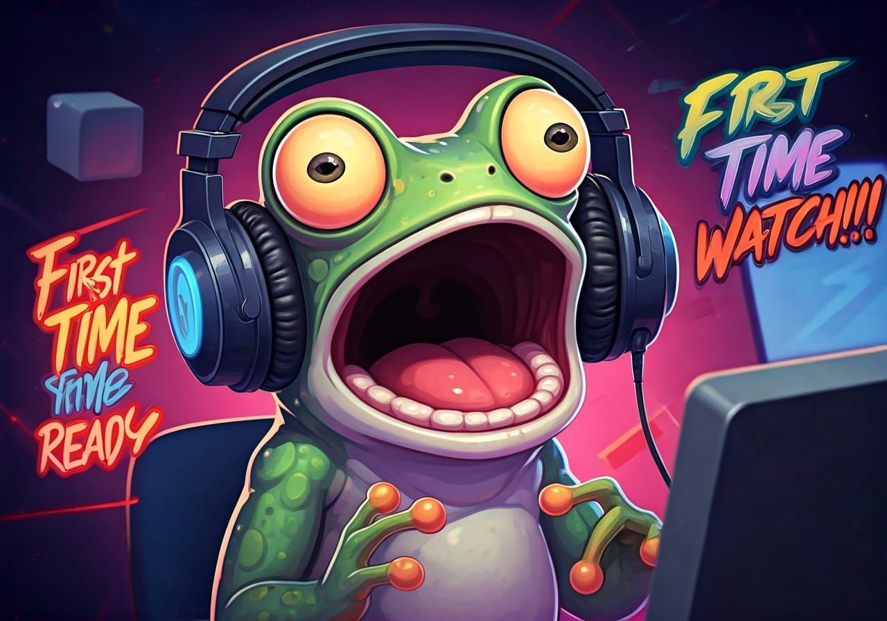 Surprised Frog YouTuber Reacts Live