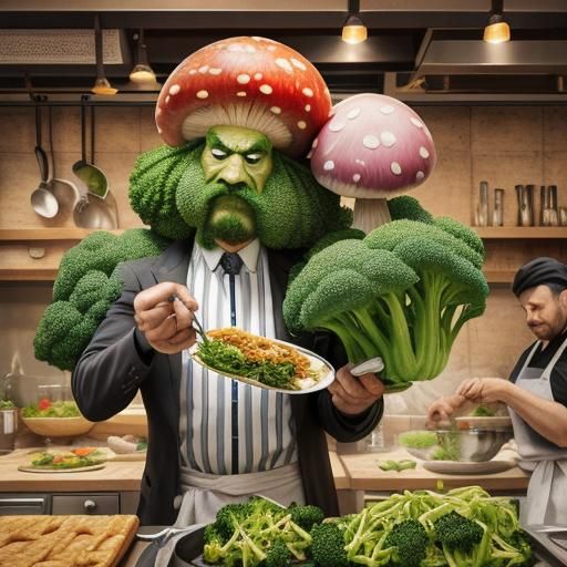 Surreal Pasta Master Creates a Monster Amidst Florid Delight...