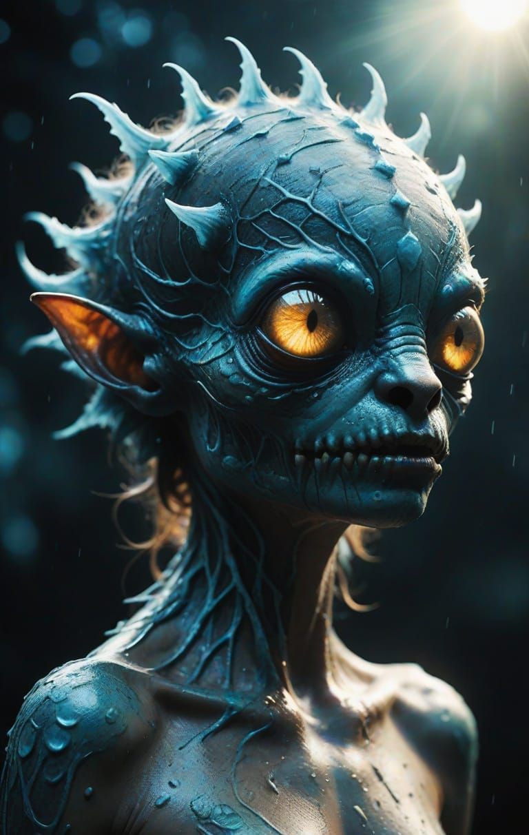 Surreal Creature in Hyper Realistic Lomography Style