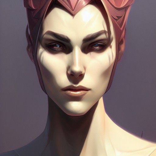 Villain Portrait in Hyperdetailed Concept Art Style