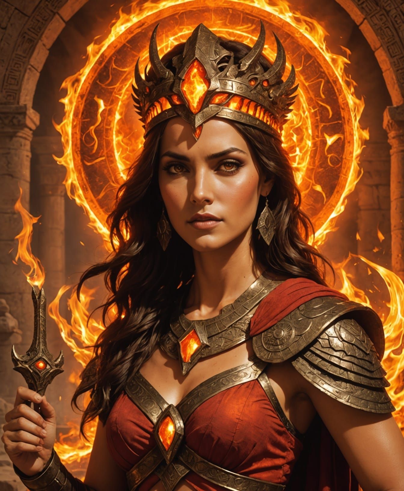 Super Hot Ancient Egyptian Queen in Desert