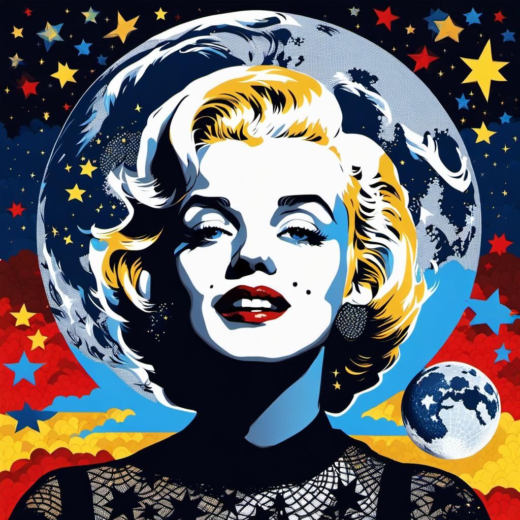 Pop Art (  Marylin Monroe Portrait  )