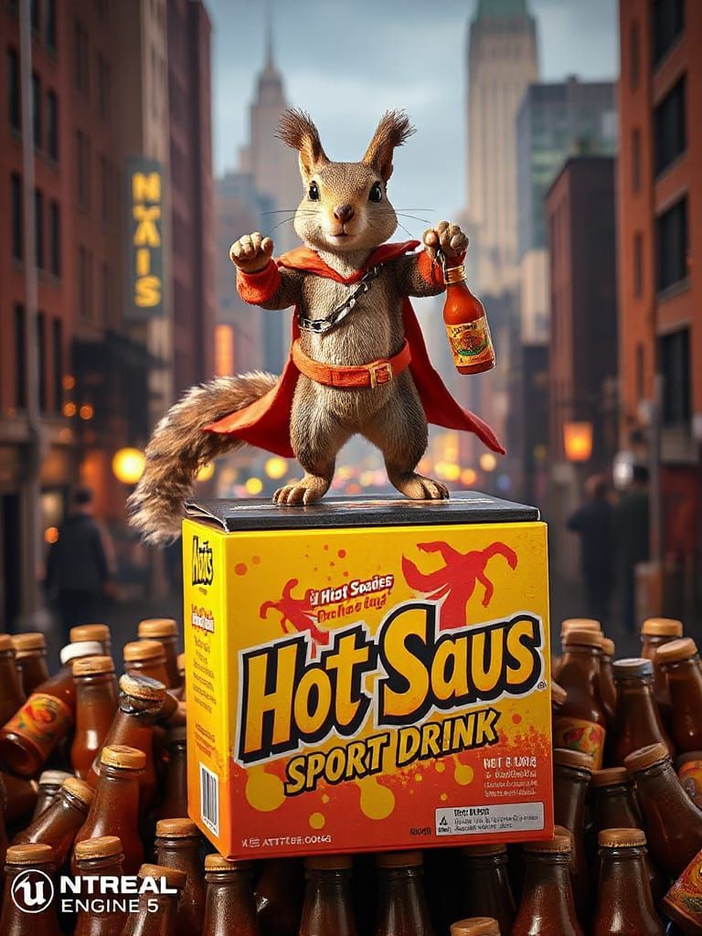 Mischief in the City: A Squirrel Superhero's Triumph