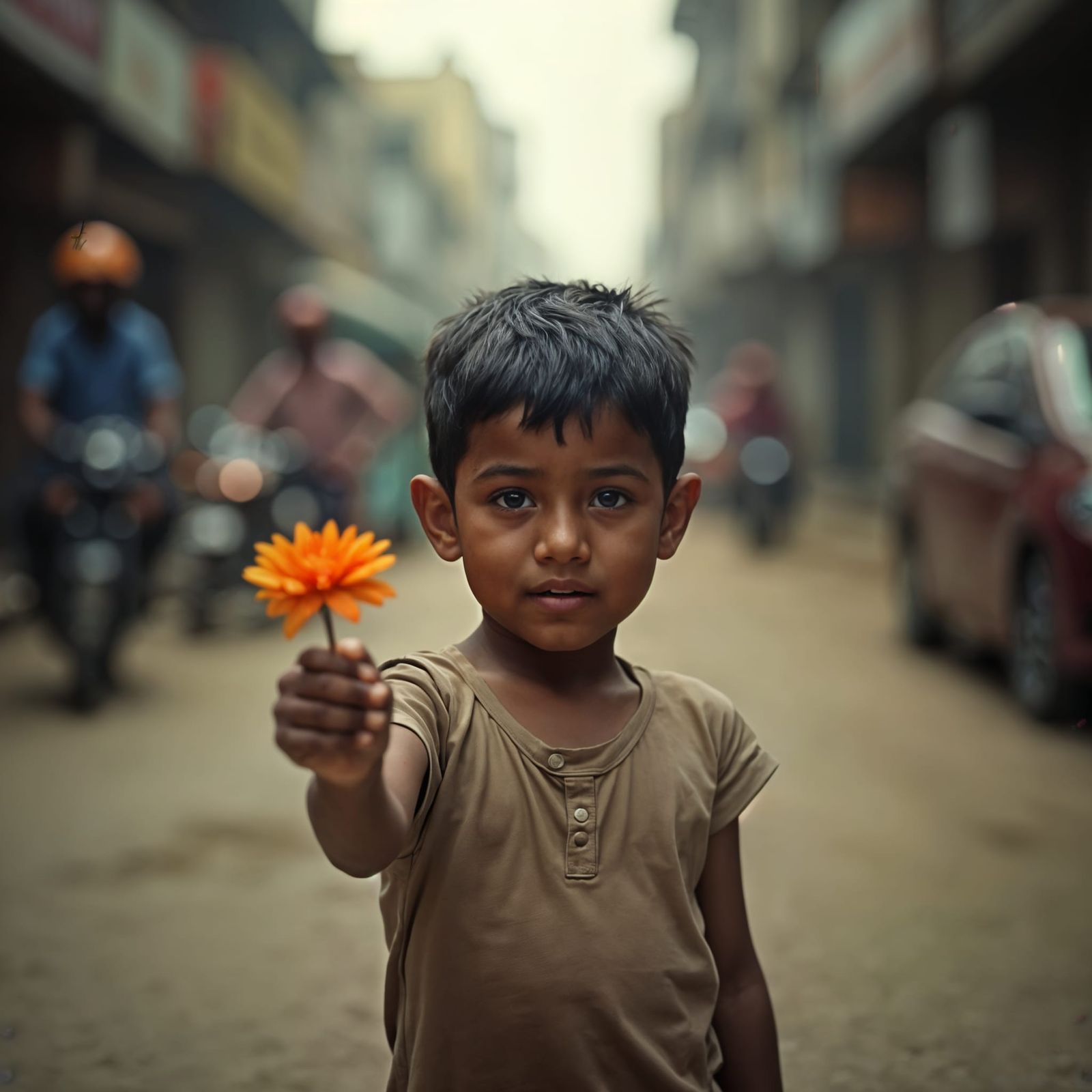 Poverty and Hope in Dusty Mumbai Streets
