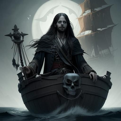 Ghost Pirate Jared Leto on a Sinister Sea