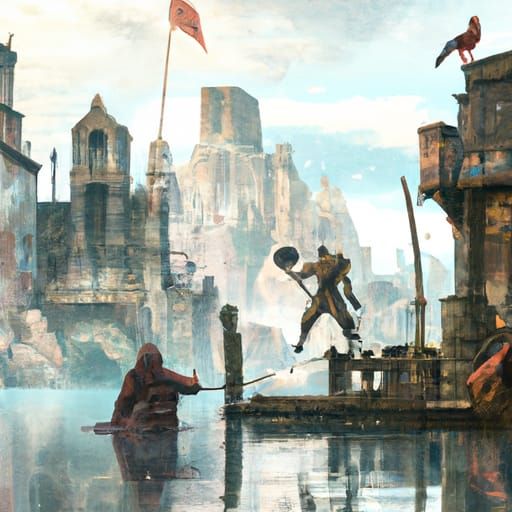 Assassins Creed: Detailed Matte Painting in Deep Color