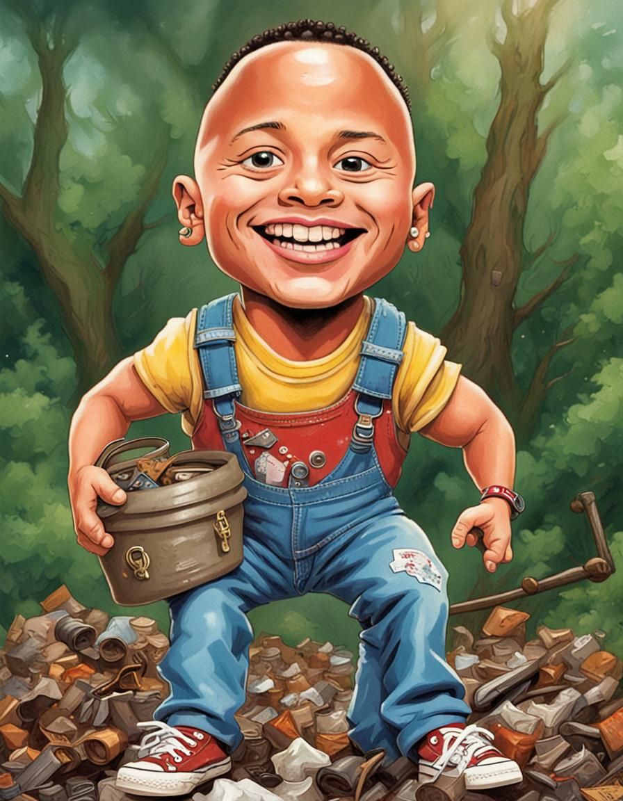 The Rock as Garbage Pail Kid Card