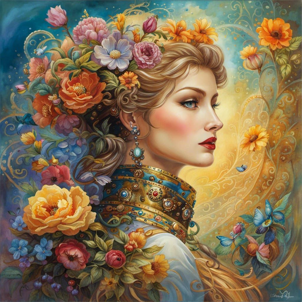 Steampunk Mouse in Watercolor Fantasy Style