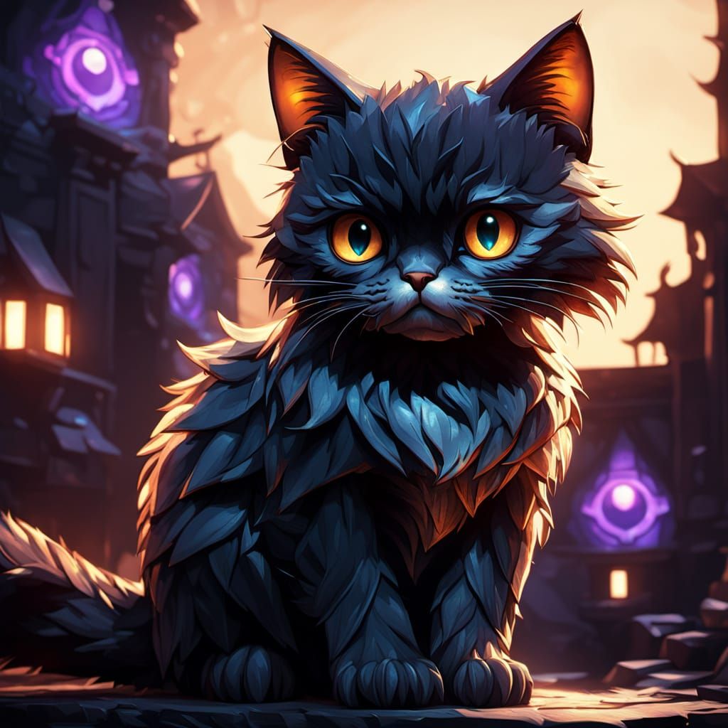 Fierce Feline Defies Death in Stunning Concept Art