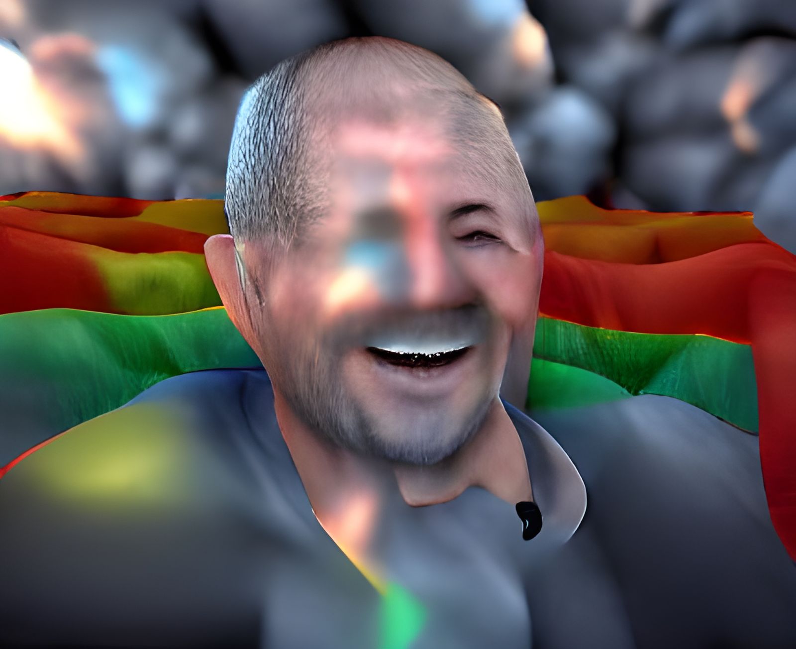Joyful Gay Man's Happiness in 8K Resolution