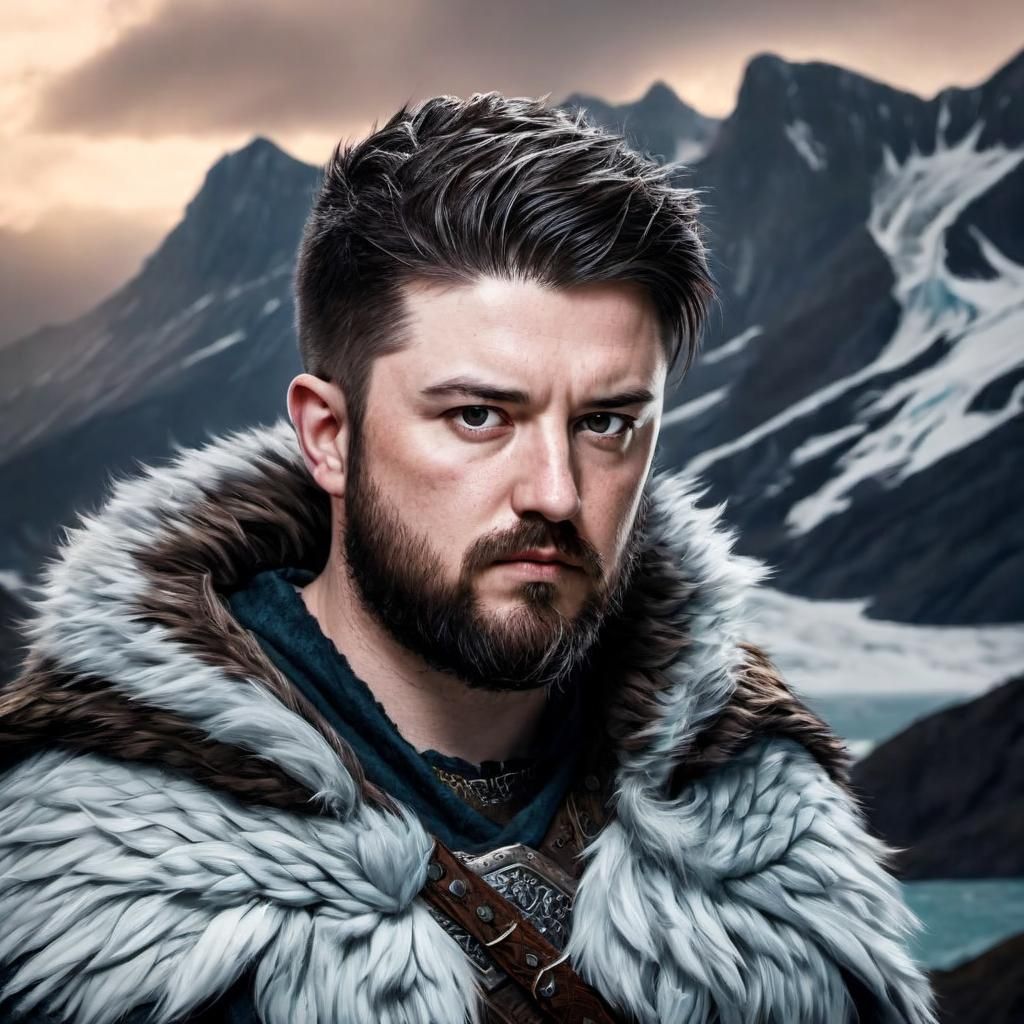 Viking Warrior Portrait in Cinematic Style