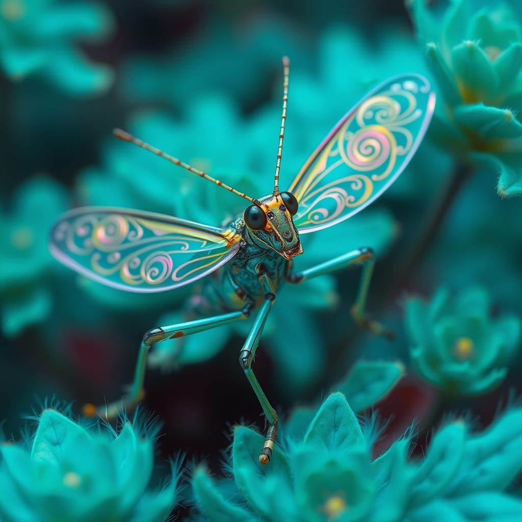 Iridescent Whimsy in Electric Wonderland