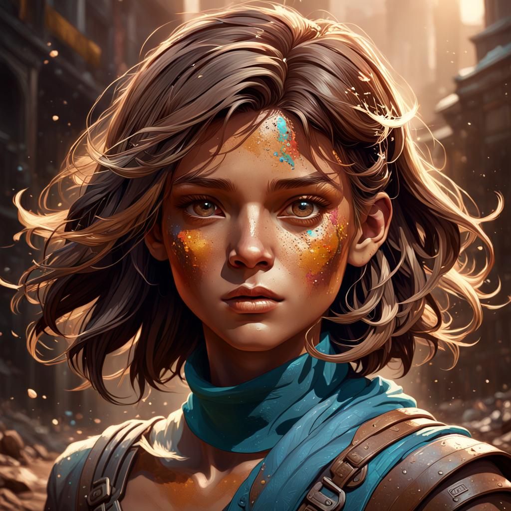 Detailed Portrait with Dynamic Lighting