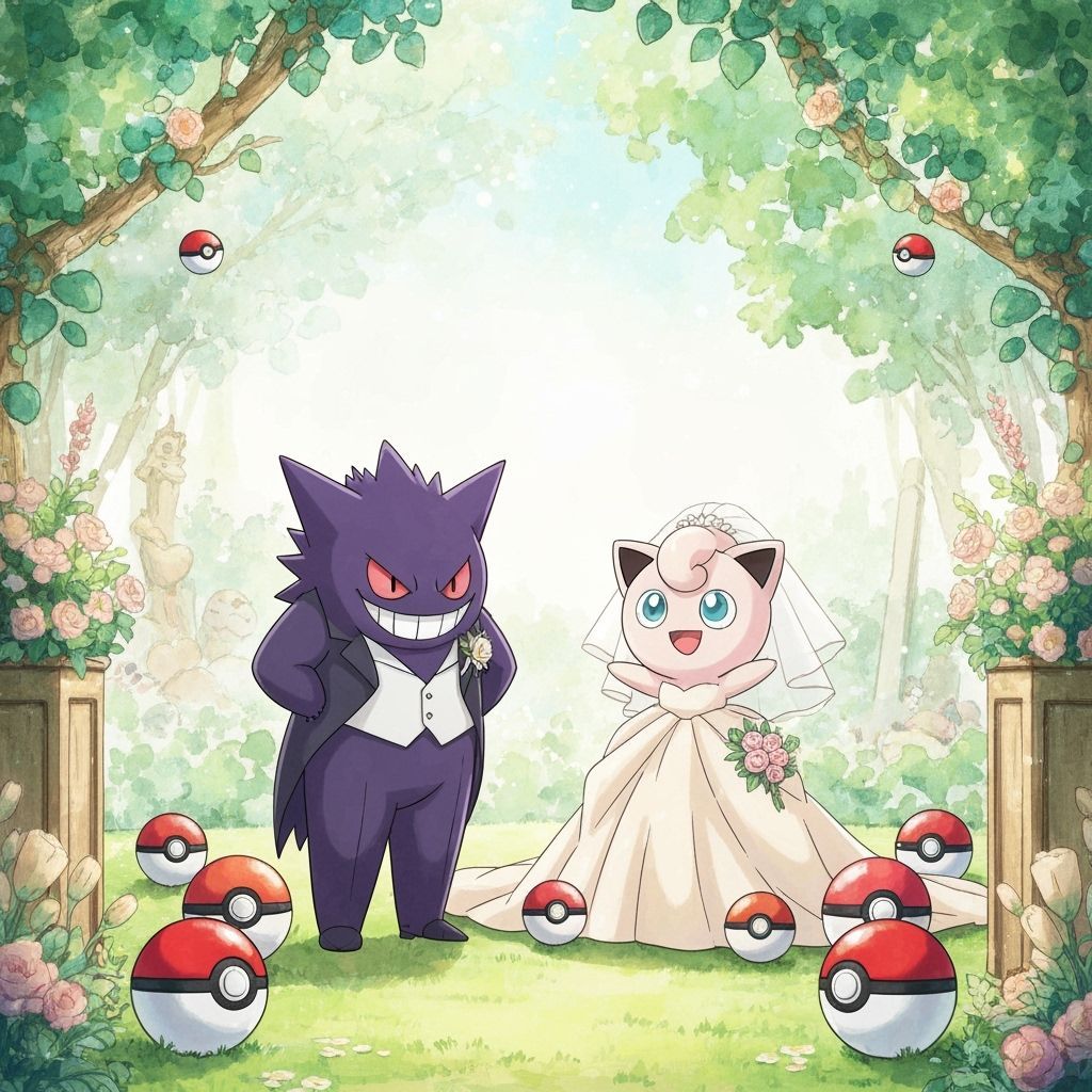 Gengar and Jigglypuff's Miyazaki-Inspired Wedding
