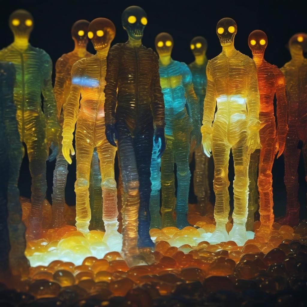 Realistic Jelly Humanoid Creatures