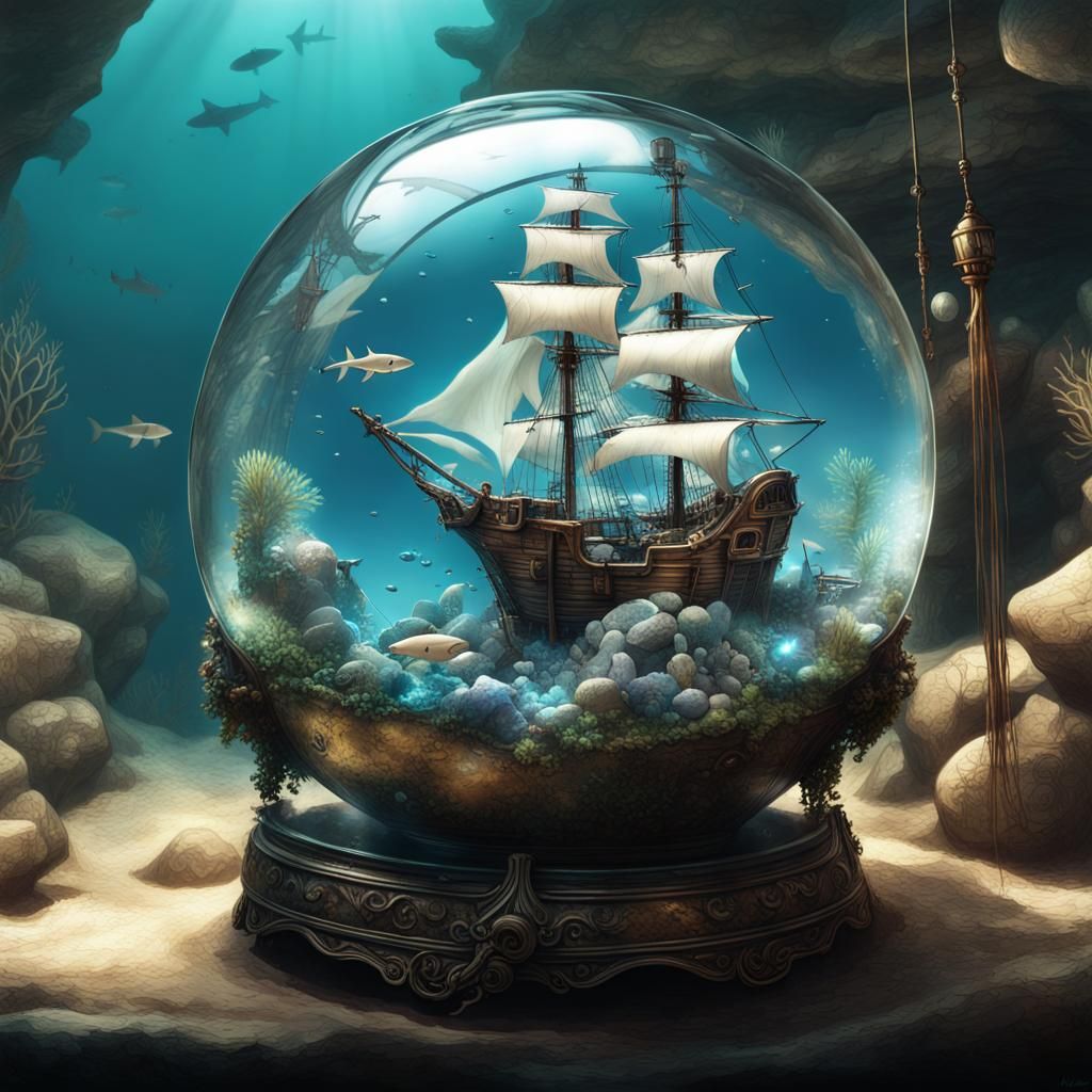 Ship inside a magic orb