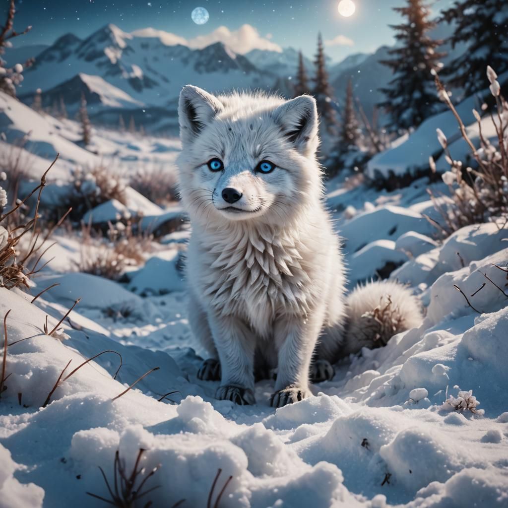 Arctic fox puppy