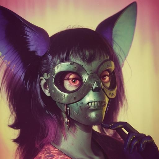 Post-Apocalyptic Mutant in Retro Cinematic Style