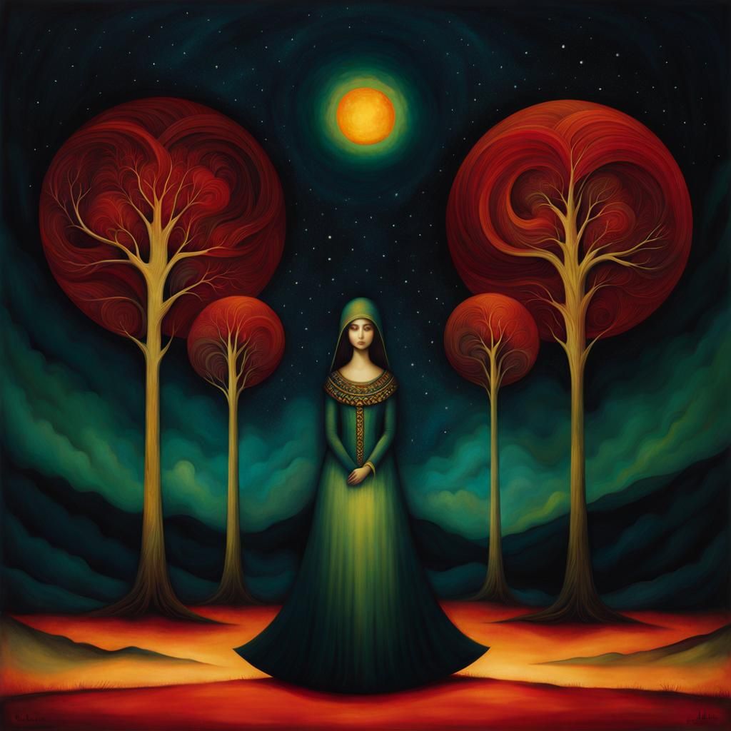 Whimsical Creatures Avoiding Crossing Streams