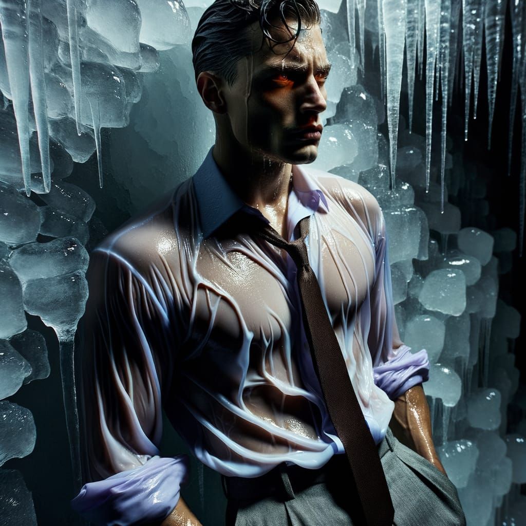 Imposing Figure Amidst Plumbing Chaos