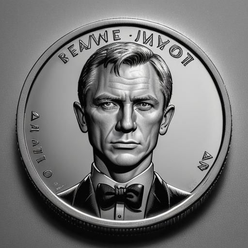 James Bond Commemorative Coin Collectible