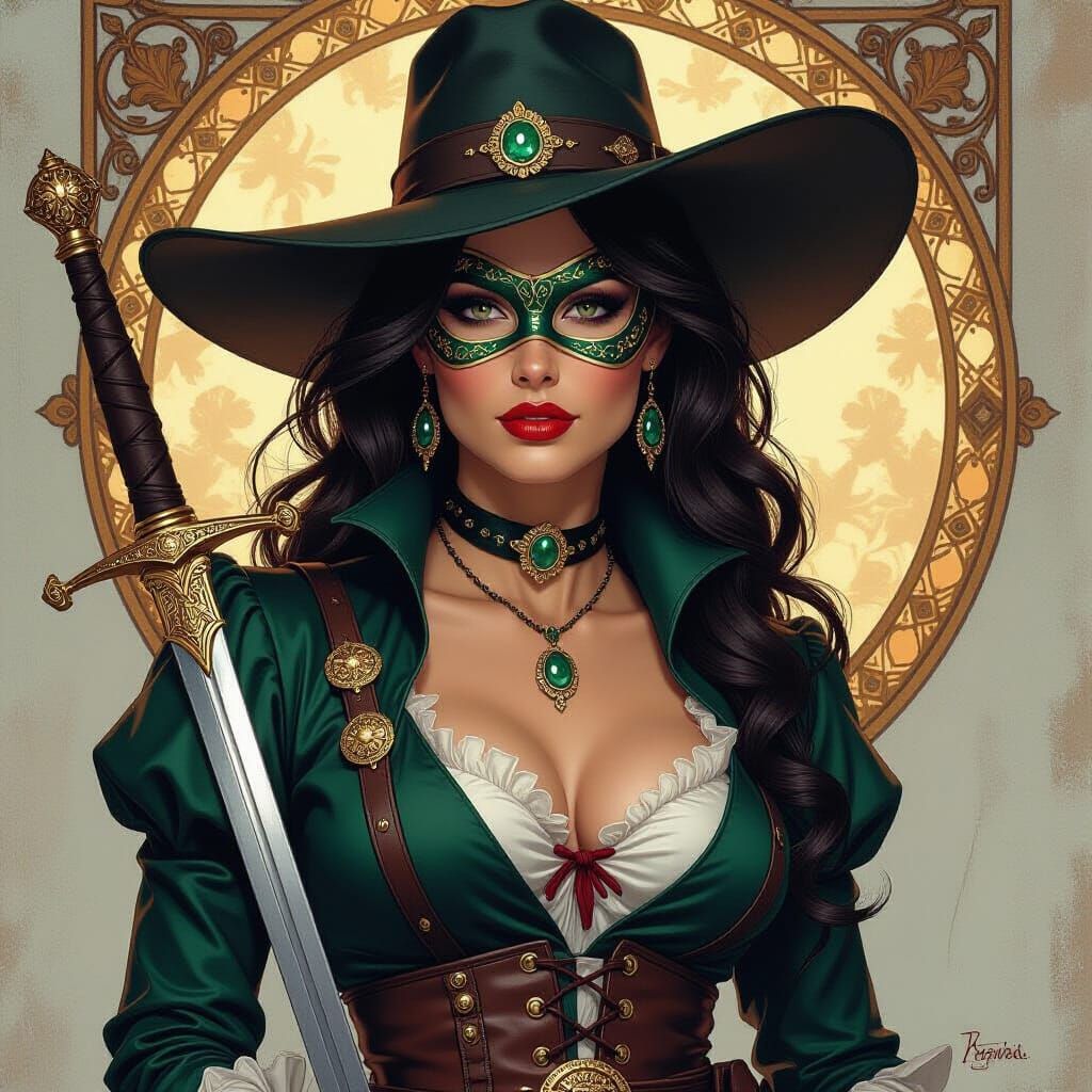 Masked Jewel Thief in Baroque Style