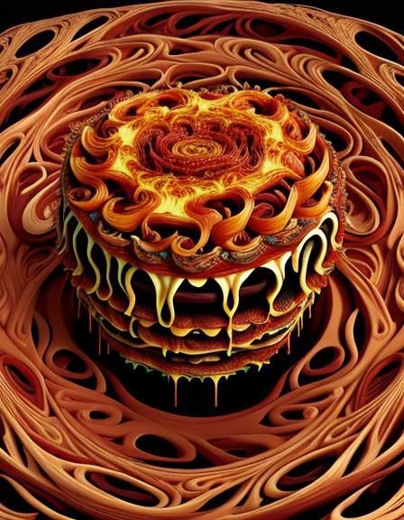 Hyperornate Fractal Noodles and Lasagna